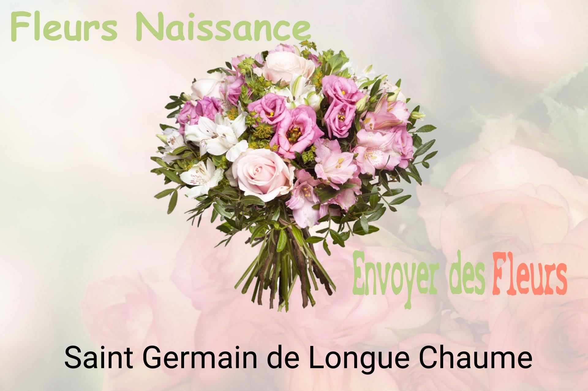 Bouquet de fleurs de naissance livré à Saint-Germain-de-Longue-Chaume